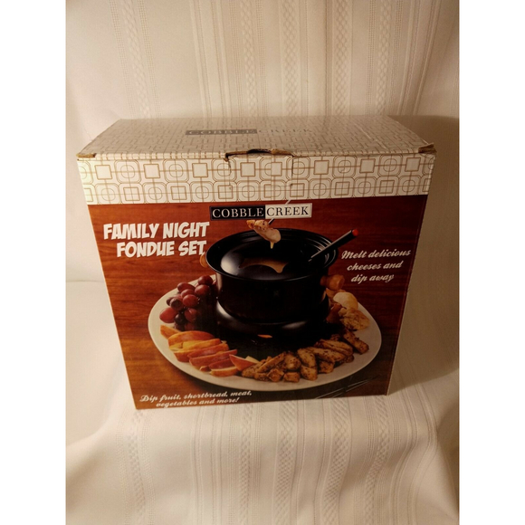 Cobble Creek Family Night Fondue Set - NEW Open Box - Picture 1 of 10